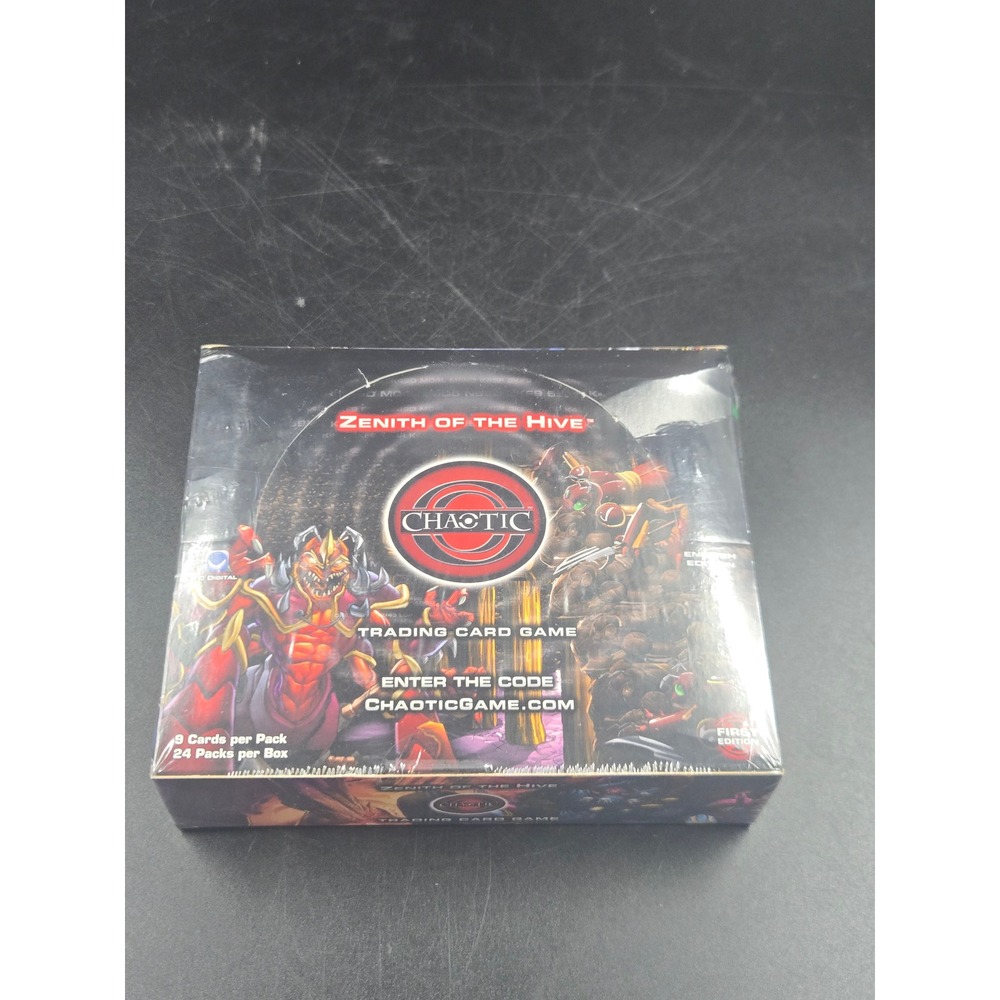 Chaotic TCG Zenith of the Hive First Edition Booster Box 24 Packs Sealed 2008